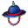 Cappello piumato (blu)